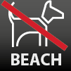 Hunde sind nicht gestattet am Strand